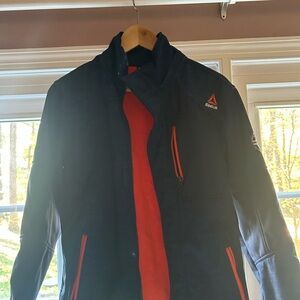 Reebok Youth Navy and Orange Performance Jacket